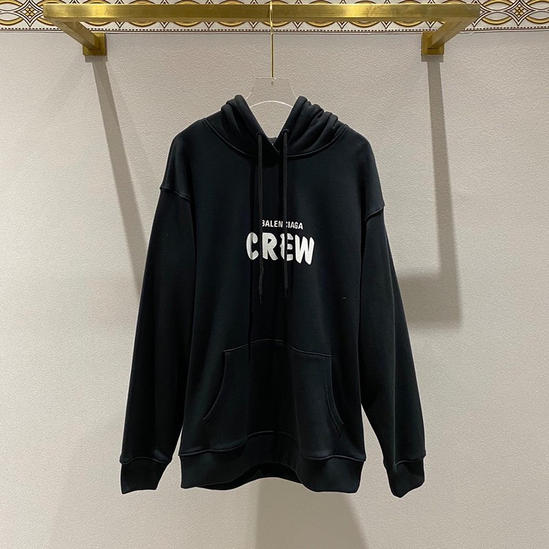 一目惚れ♪バレンシアガ パーカー 偽物 CREW ミディアムフィットフーディー 2色 bay94399